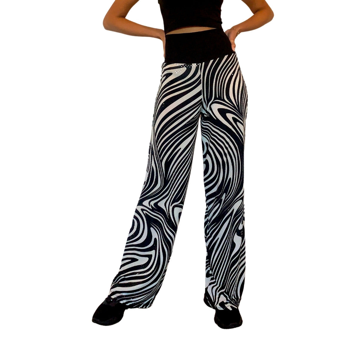 Broek met zebra print